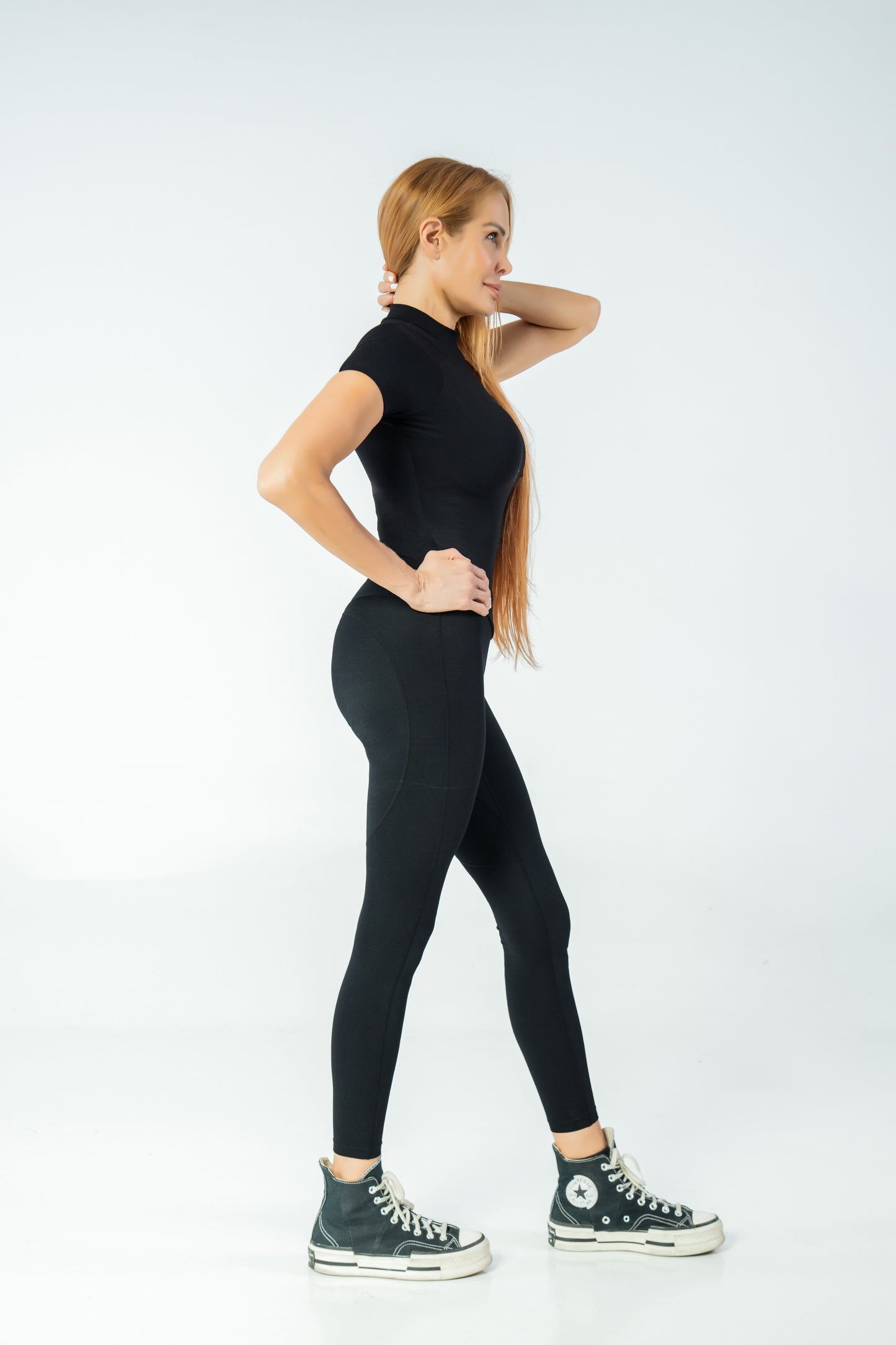 Short Sleeve Essence Bodysuit - Black