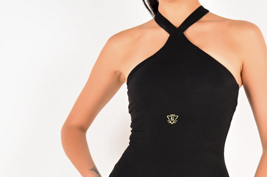 Sleeveless Streamline Bodysuit - Black
