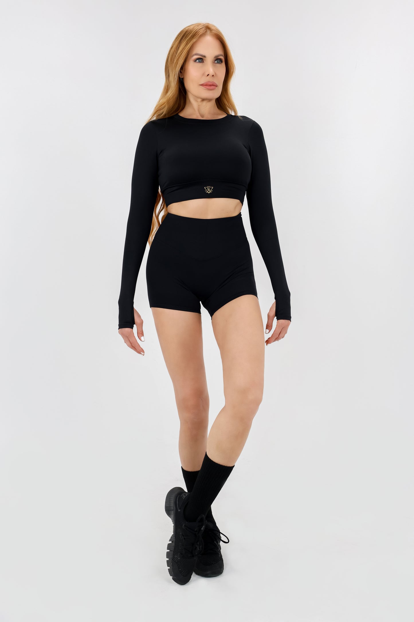 Sculpt High-Waisted Shorts - Black