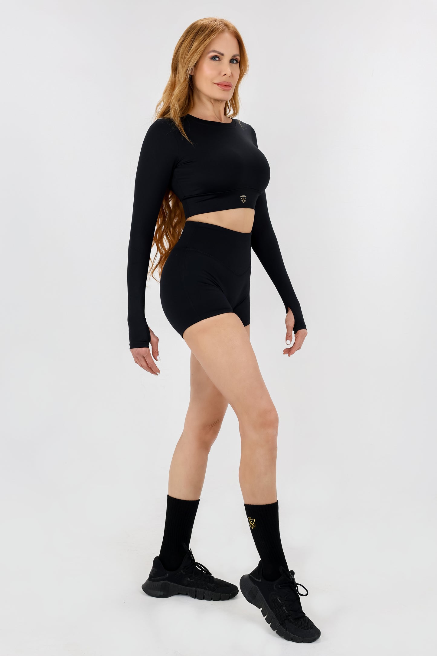 Sculpt High-Waisted Shorts - Black