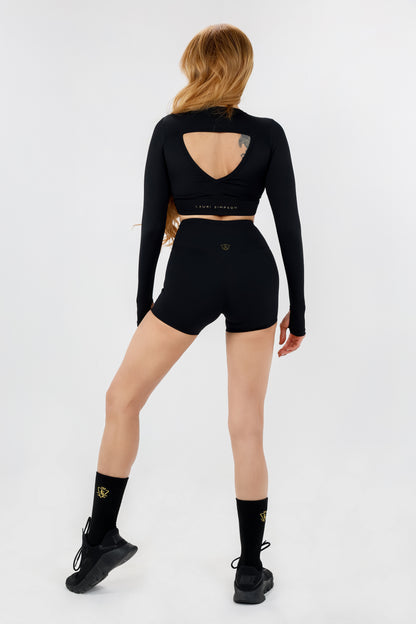 Sculpt High-Waisted Shorts - Black