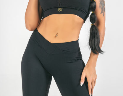 V-Cut Leggings 24' - Black