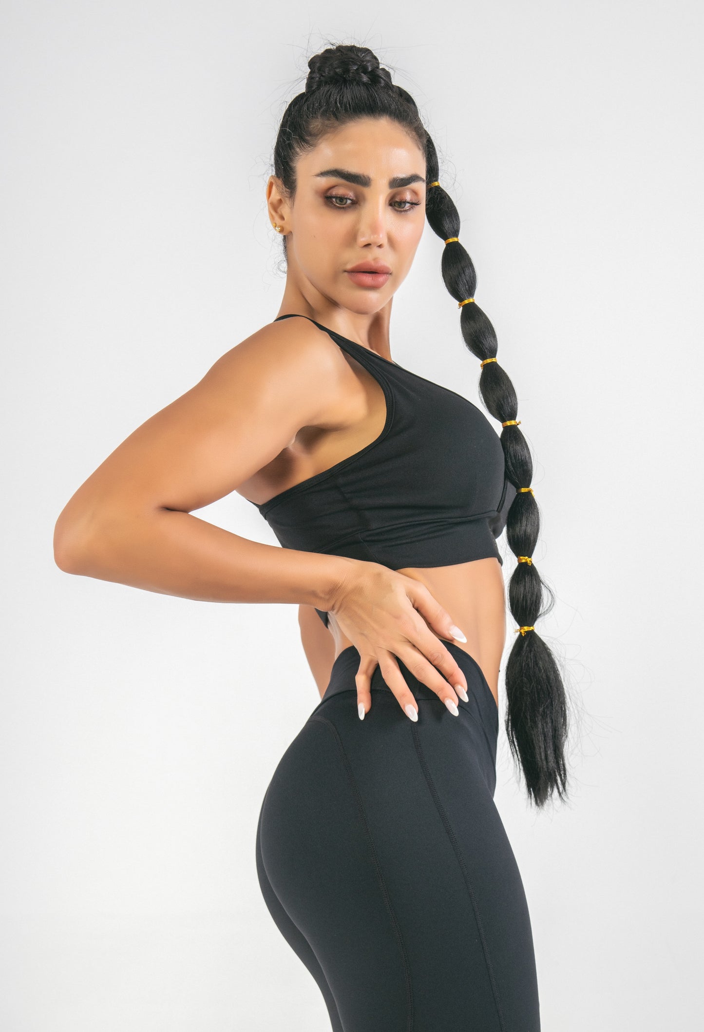 V-Cut Leggings 24' - Black