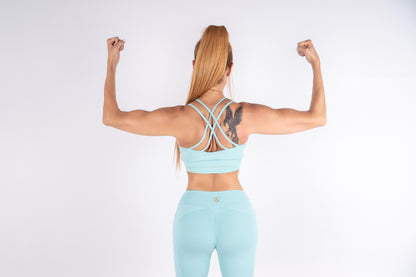 V-Cut Leggings 26' - Aqua Mint