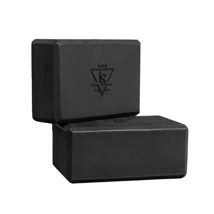 Obsidian Yoga Block Slim & Wide – Noir Edition